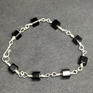 Black Onyx Handmade Wire Bracelet